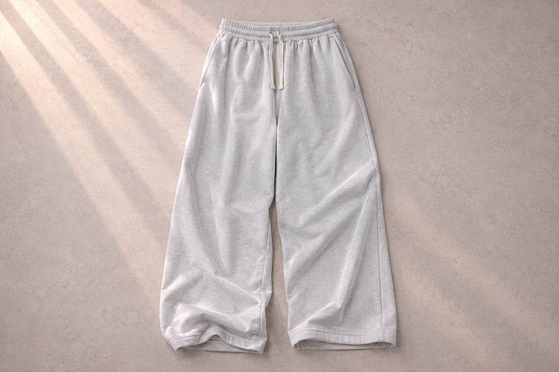 Loose Stitches Infinite Sweatpants in light gray, front view