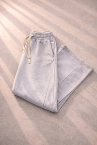 Loose Stitches Infinite Sweatpants in light gray, folded flat lay